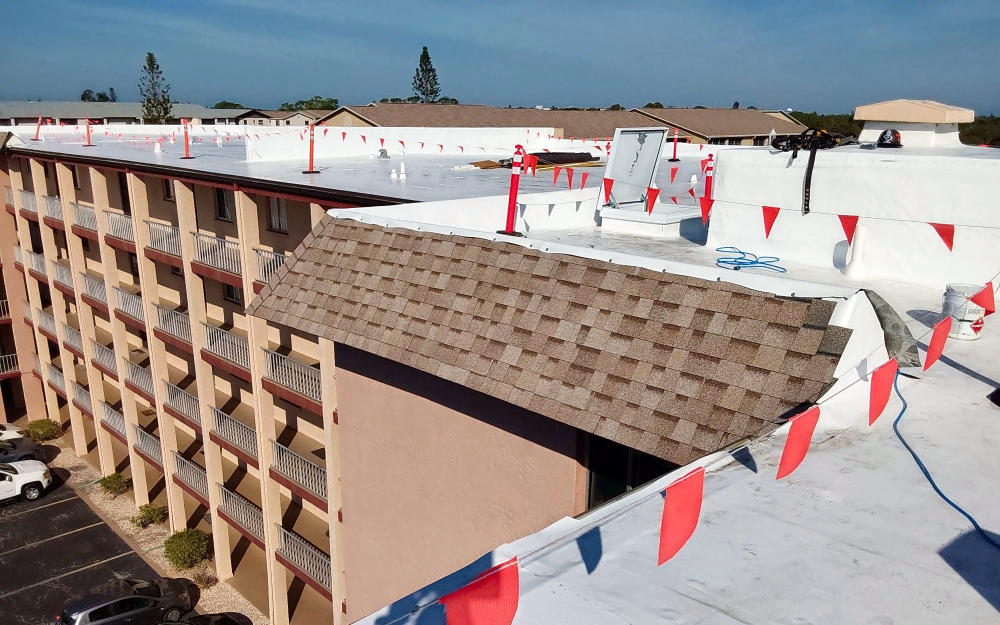 Commercial roofing project
