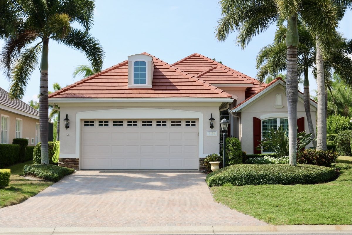 Florida home with a new tile roof